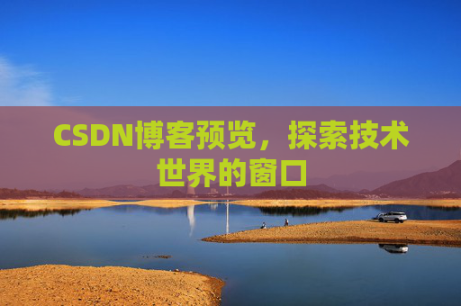 CSDN博客预览,探索技术世界的窗口